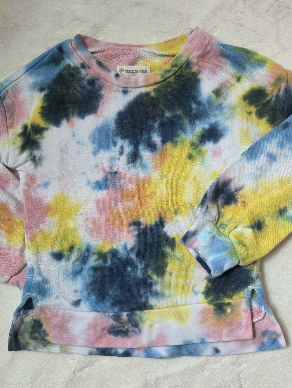 Tucker + Tate Multicolor Tie-Dye Crewneck Sweatshirt 3T